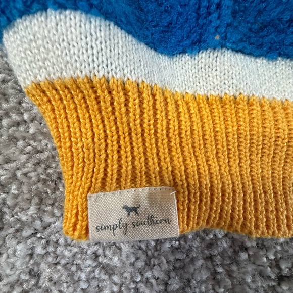 Simply Southern Oversized Textured Chunky Cardigan Sweater – Bright Sunset Knit - Picture 2 of 6